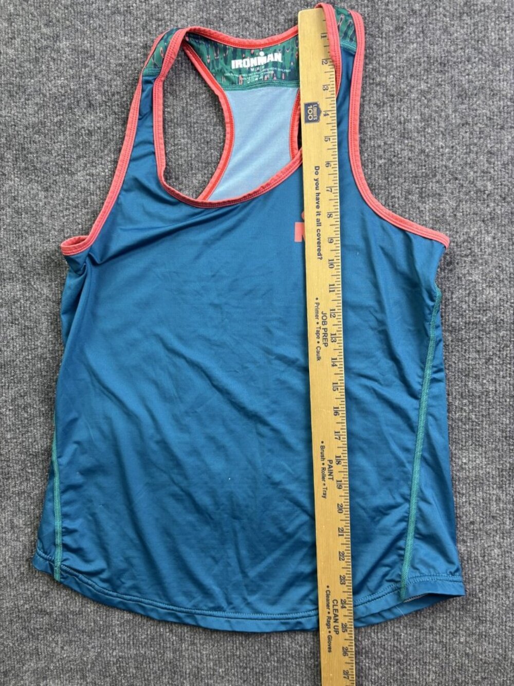 IRONMAN Tank Top Womens Medium Blue Racerback Scoop Neck Running Athletic - Picture 4 of 5